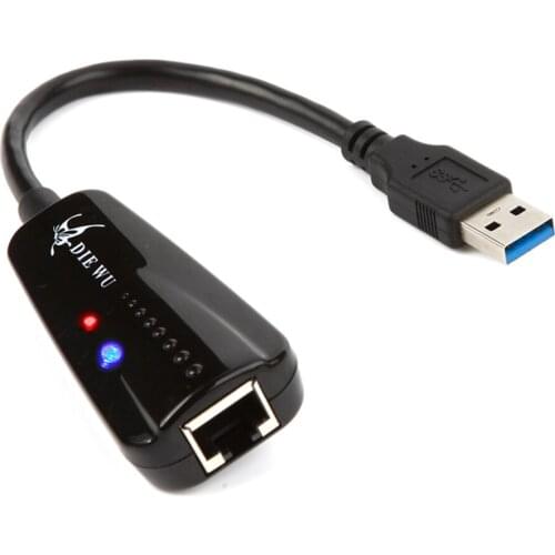 USB 3.0 Network Card Adapter USB to Ethernet RJ45 Lan Gigabit Internet for Windows 7/8/10/XP
