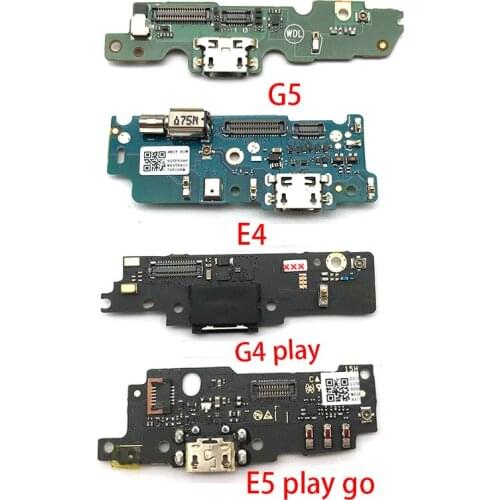 USB Power Charging Dock Port Connector Flex Cable Mic Microphone Board For Motorola Moto E4 E6 Plus E5 Play Go