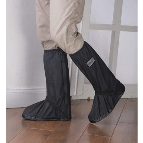 2021 Creative Waterproof Black Shoe Covers Waterproof Reusable Motorcycle Cycling Bike Boot Rain Shoes Covers With Relectors