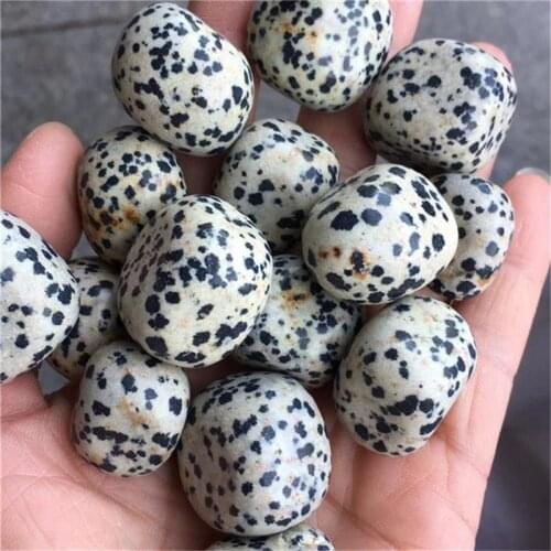 High Quality Premium 20-30mm Healing Crystals Gemstone Natural Dalmatian Jasper Tumbled Stones For Sale