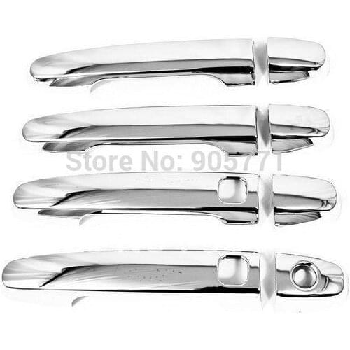 High Quality Chrome Door Handle Cover With Keyless Access for Toyota Highlander / Matrix / Ractis free shipping