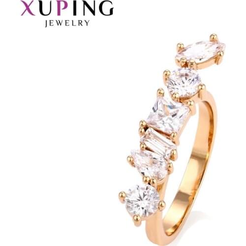 Xuping Fashion Vintage Rings Popular Design Gold Color Plated Ring for Girl Women Valentines Jewelry Gift 15065