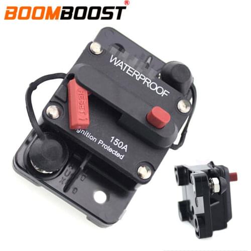 1pcs Circuit Breaker Reset Fuse Inverter 150A Car audio Automatic fuse holder with switch Solar System Waterproof
