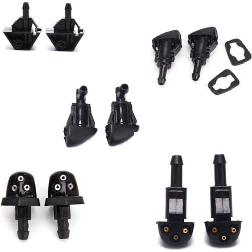 2Pcs Car Window Windshield Washer Spray Nozzle Water Jet For Nissan Qashqai 2008-2014 For Suzuki Swift Alto SX4 Liana