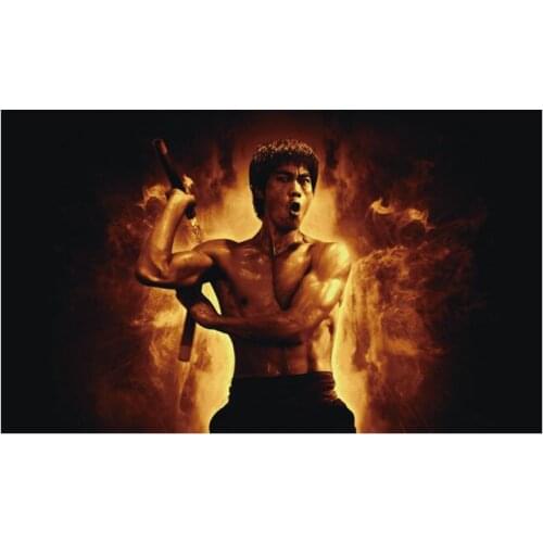 90*150cm/ 3x5ft flag Bluce Lee Decoration banner for hanging