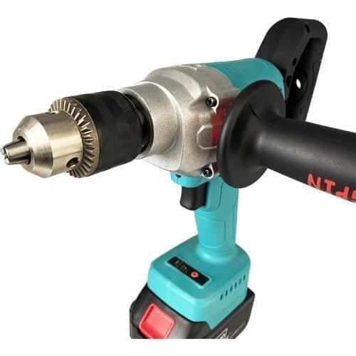High power cordless electric drill, large capacity lithium battery mixing tool, ice drill, ground drill