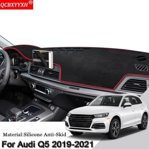 Car Styling Fit For Audi Q5 2019-2021 Auto Dashboard Protective Mat Shade Cushion Pad Rose Carpet Mat Cover Internal Accessories