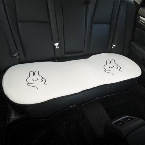 Car Pig/Rabbit Pattern Rear Seat Cover Cushion Breathable Protector Mat Pad