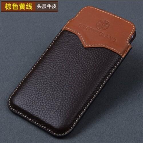 Cow Leather Phone Pouch for Xiaomi Redmi K30 Fashion Genuine Leather Case for Xiaomi Hongmi K30 Redmi K30 Funda Skin free Mask