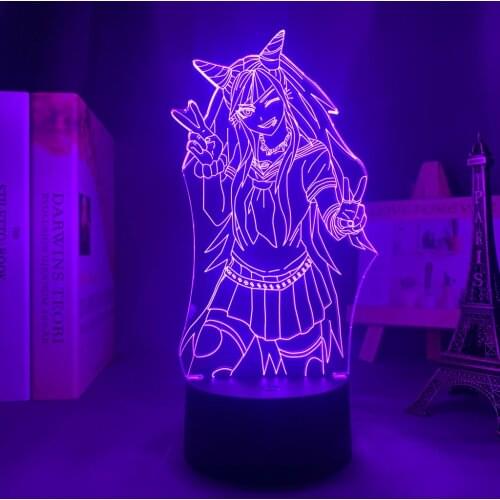 Danganronpa Ibuki Mioda Led Night Light Lamp for Bedroom Decor Kids Gift Danganronpa Acrylic 3d Lamp Ibuki Mioda
