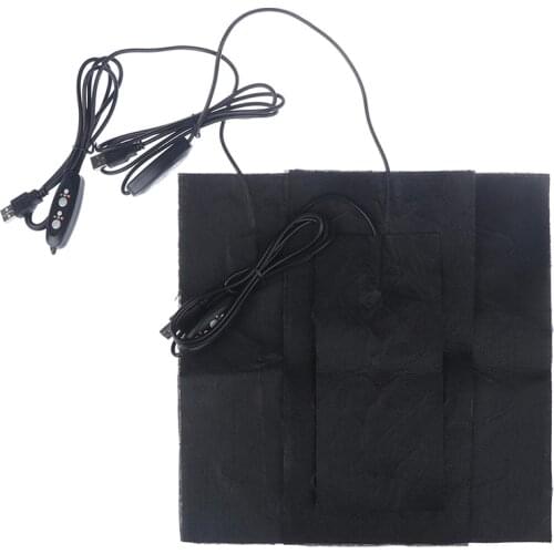 USB Warm Paste Pads Fast-Heating Carbon Fiber Heating Pad Safe Portable Heating Warmer Pad For Cloth Vest Jacket Shoes Socks