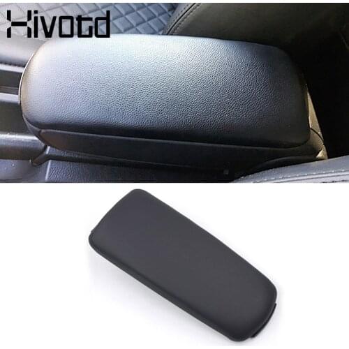 Hivotd For Audi A4 B6 B7 Car-Styling Armrest Box Protection Cover Decoration Panel Armrest Cover Part Auto Accessories 2002-2007