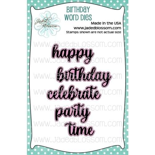 Birthday word metal cutting dies cut die mold card Scrapbook paper craft knife mould blade punch stencils