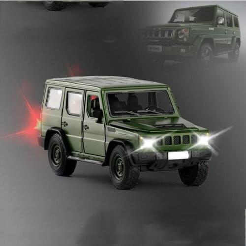 Mini Simulation Military off-Road Vehicle Model Camouflage Alloy Car Model Sound And Light Pull Back Toy Car Childrens Gift