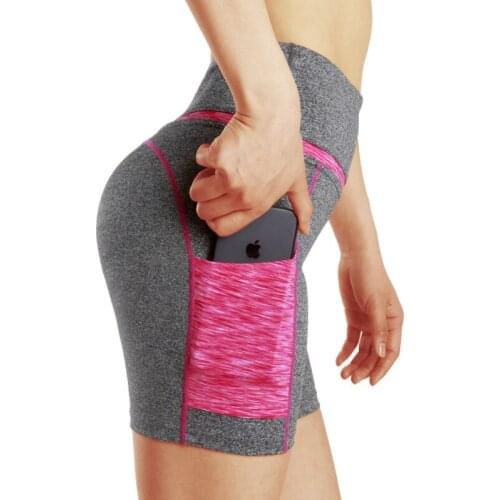 2018 New Autumn Women Sexy Compression Breathable Running Shorts Gym High Waist Shorts Slim Fitness Workout Elastic Yoga Shorts