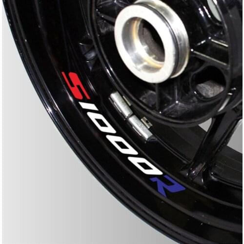 New Motorcycle Reflective wheel Tire logo creative stickers rim inner Decorative waterproof decals for Bmw S1000R s 1000r