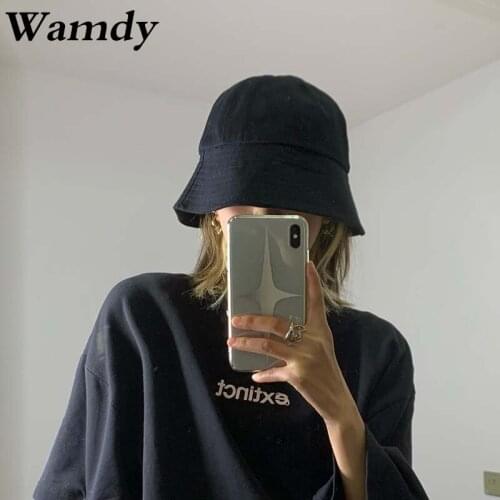 Fashion Solid Color Bucket Hat Spring Summer Fisherman Hat Outdoor Women Panama Cap Lady Girls Beach Sun Caps