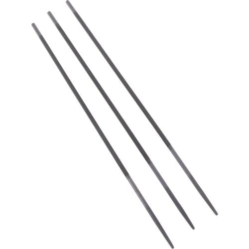 3x Pro 4mm Round Chainsaw Saw Chain Files Filing Sharpener For Woodwork New 62KC