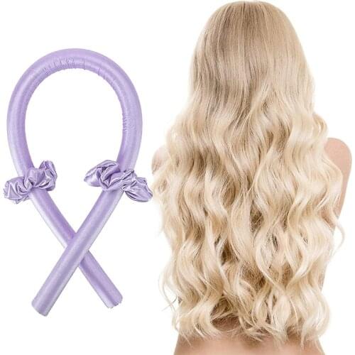 Heatless Curling Rod Headband No Heat Hair Rollers Curls Ribbon Sleeping Soft Hair Curler Headband DIY Hair Styling Tools