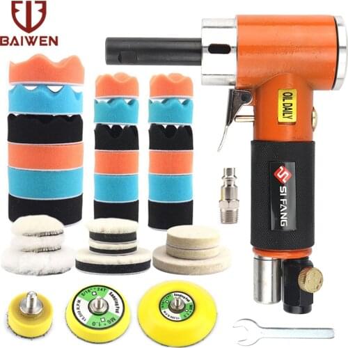 Pneumatic Polishing Grinding Machine 2/3 Inch Mini Orbital Sander Dual Action Straight Heart Polishing Tools