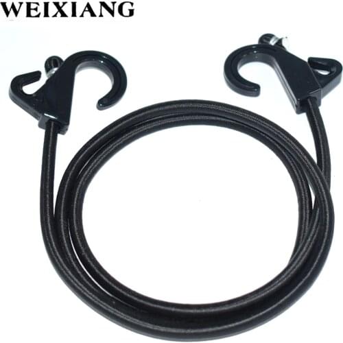 Strong Elastic Cord Rope Tie Down Belt Cargo Luggage Lashing Straps Fix For Motorcycle SUV Car Roof Cargo Outdoor Camping Black