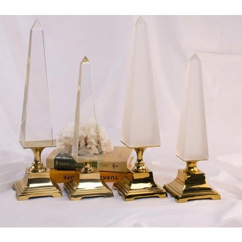 Clear crystal tower Obelisk Home Decoration Accessories Crystal Geode Freestanding Home Decoration Accessories Figurines 4065