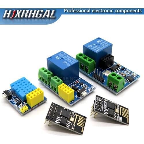 ESP8266 5V WiFi relay module DS18B20 DHT11 RGB LED Controller Things smart home remote control switch phone APP ESP-01 ESP-01S