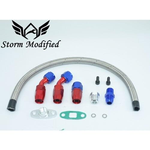 SuTong TURBO OIL DRAIN RETURN LINE KIT+10AN FITTING FOR TURBOCHARGER T3/T4 GT45 T04