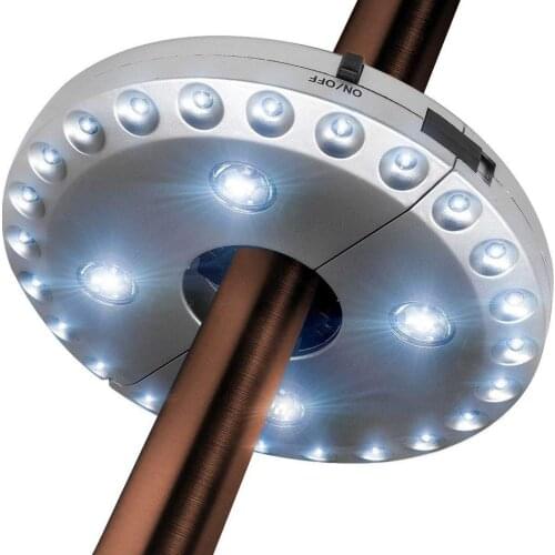28 Pole LEDs Patio Umbrella Light Tent Camp Light Lawn Lamp Waterproof Garden Outdoor Lighting 4.5V 0.5W 100lum