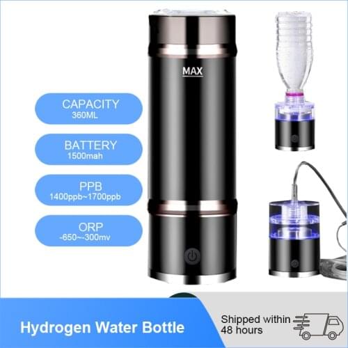 YenvK 360ML SPE/PEM Stainless Steel Hydrogen Water Bottle Alkaline Water Ionizer Bottle Self Cleaning Can Absorb Hydrogen