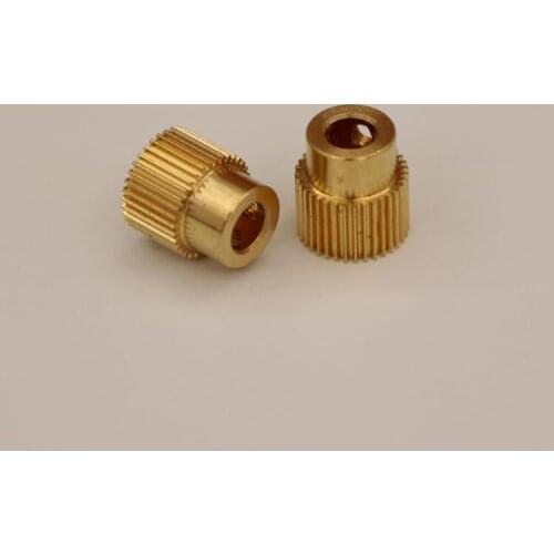 Yellow copper 0.3 Modulus 5MM Hole Diameter 35 Teech Brass Worm Gear Wheel with Screw for Drive Gear Box Shaft