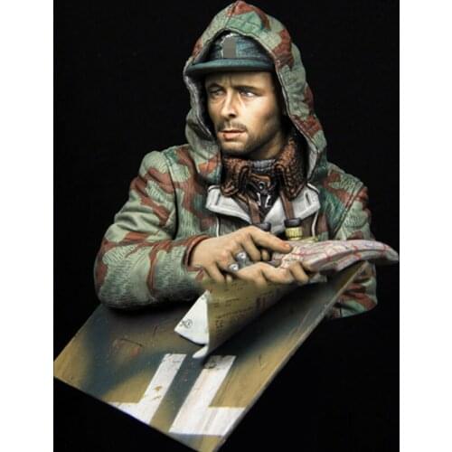 1/10 Russian Military Officer Figure Resin Bust Figure X329