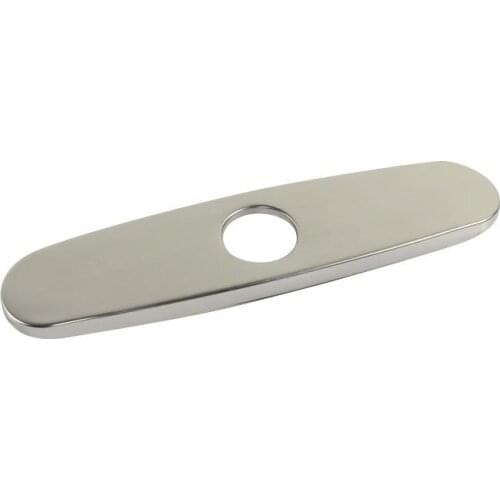 10-Inch 25.4cm Stainless Steel Kitchen Sink Faucet Hole Cover Deck Plate Escutcheon, Brushed Nickel