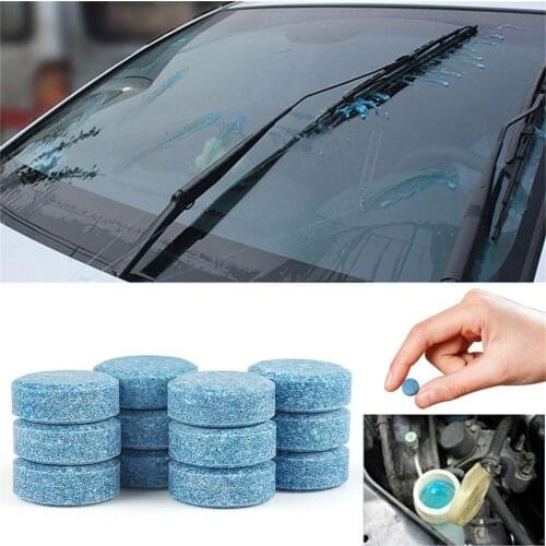 20pcs (1PCS=4L Water)Car Solid Wiper Fine Seminoma Wiper Auto Window Cleaning Car Windshield Glass Cleaner Car Accessories