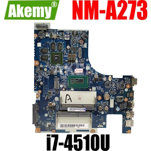 ACLUA/ACLUB NM-A273 20E7 for lenovo Z50-70 G50-70M laptop motherboard CPU i7-4510U GPU: GT 840M/820M FRU:5B20G45436