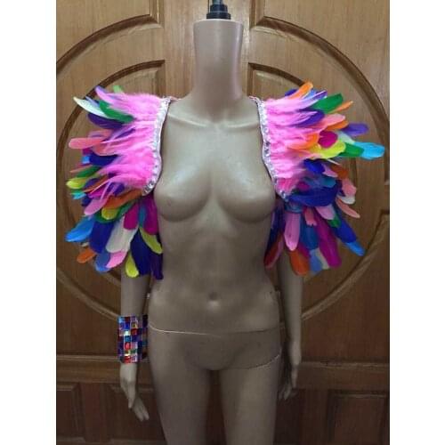 Latin dance Samba accessories Fashion exquisite headdress feathers Delicate dance shows accessories