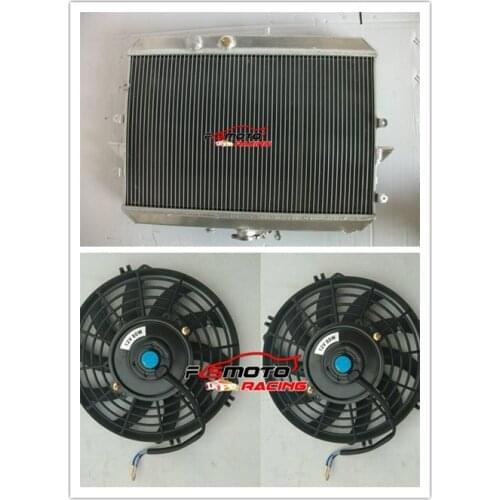 All Aluminum Radiator + FAN For Ford Econovan / Mazda E2000 Petrol 85 86 AT MT 1984-1997