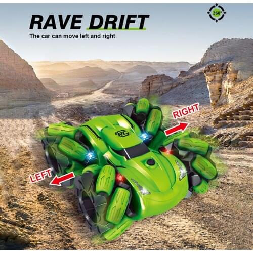 RC Car Remote Control Car 3.7V High Speed Drift Four-Wheel Drive Sidetrack Stunt 2 in1 Desert Wheel Vehicle Toys for Children