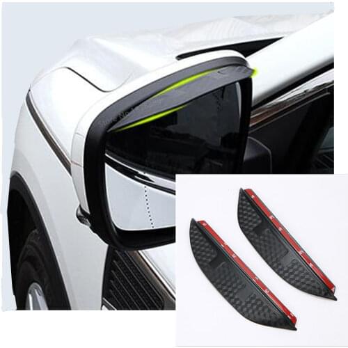 Car For Renault Koleos 2017 2018 2019 2020 Body Rear Rearview Glass Mirror Rain Eyebrow Shield Sun Visor Shade Plastic 2pcs/Set
