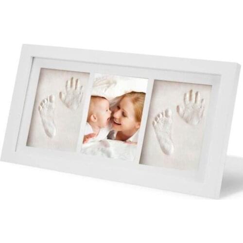 Baby Handprint and Footprint Clay Kit Photo Frame, Baby Imprint Photo Frame Kits, Baby Keepsake Gifts Ornaments