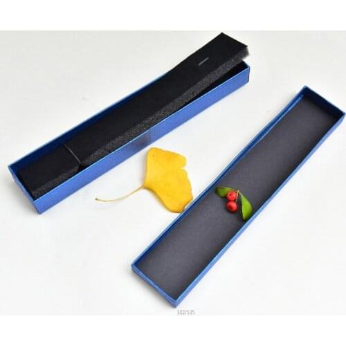 DoreenBeads 4*21cm Exquisite Jewelry Display Boxes Long Necklace Packing Gift Case Multicolor Wholesale Geometric Patterns 1 Pc