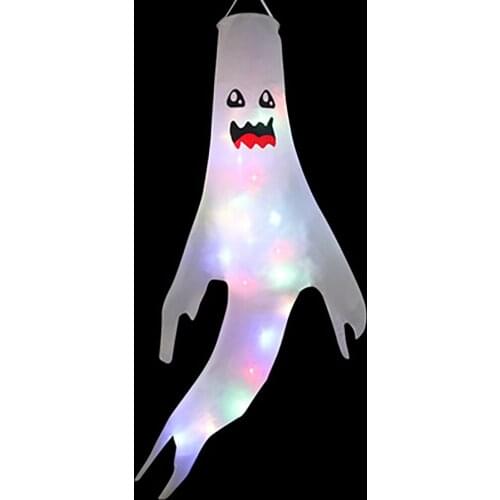 Halloween Decoration LED Flashing Light Ghost Festival Glowing Hanging Lantern