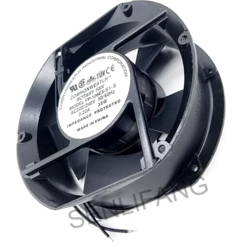 Original FP-108EX-S1-S AC Axial Fan AC220V 38W Oval Ball Bearing Ventilation Cooling Fan