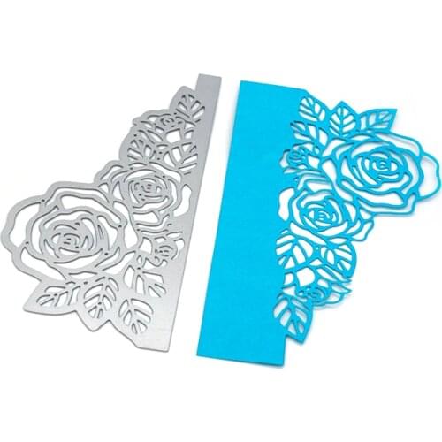 Rose Border Dies Metal Cutting Dies for Scrapbooking Embossing DIY Paper Cards Decorative Crafts Die Cuts New 2020