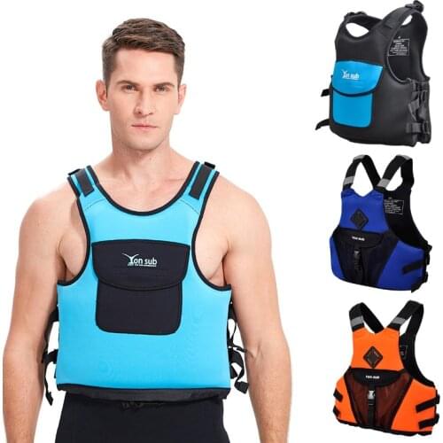 Adult Neoprene Life Jacket Swimwear Buoyancy Life Vest Salva-vidas for Water Sports Swimming Drifting Surfing Fishing Kayak