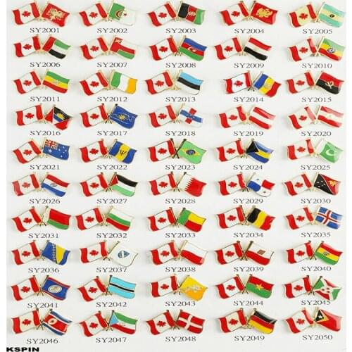 Canada Friendship Flag Badge Flag pin 100pcs a lot