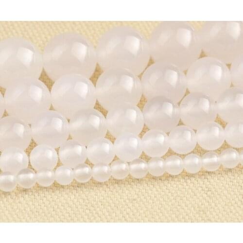 1 Strand Fancy White Agates Natural Stone Beads For Jewelry Making Necklace/Bracelet Findings DIY Decoration Material Jewelrys