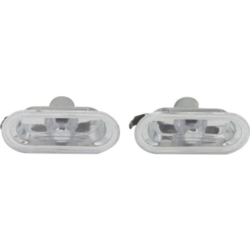1Pair White Fender Side Marker Lights Turn Signals Lamps for Volkswagen VW POLO V 2005-2008