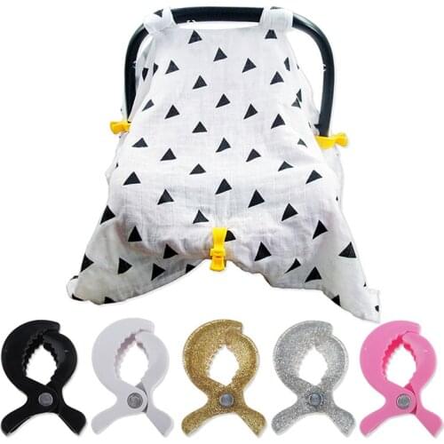 1Pcs Baby Stroller Clips Multicolors ABS Baby Stroller Peg Clips Multifunctional Blanket Hook Mosquito Net Clips Pushchair Clip