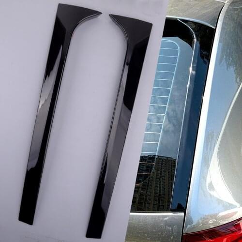 2Pcs Car Rear Window Spoiler Canard Air Splitter Side Wing Plastic Fit For Skoda Octavia Estate 2014 2015 2016 2017 2018 2019